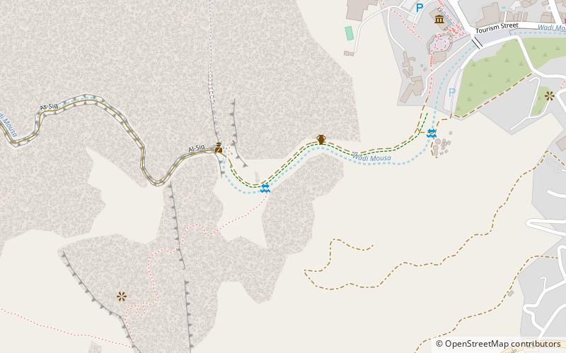 bab as siq triclinium wadi musa location map