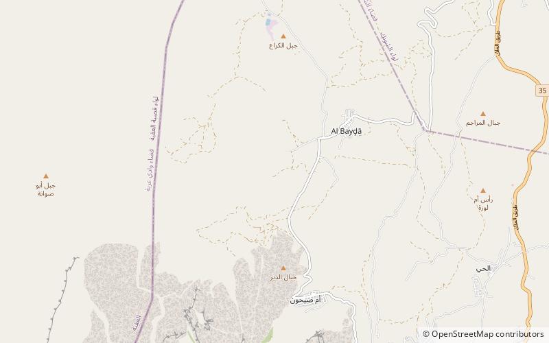 Beidha Archaeological Site location map