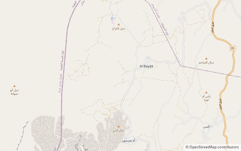 Little Petra location map