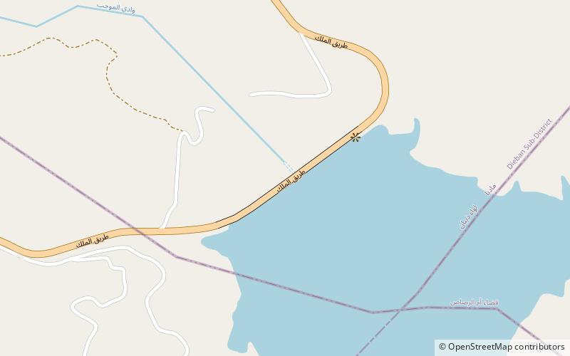 Barrage de Wadi Al-Mujib location map