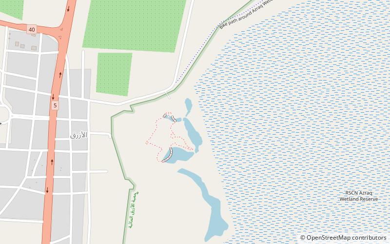 Rezerwat bagna Al-Azrak location map