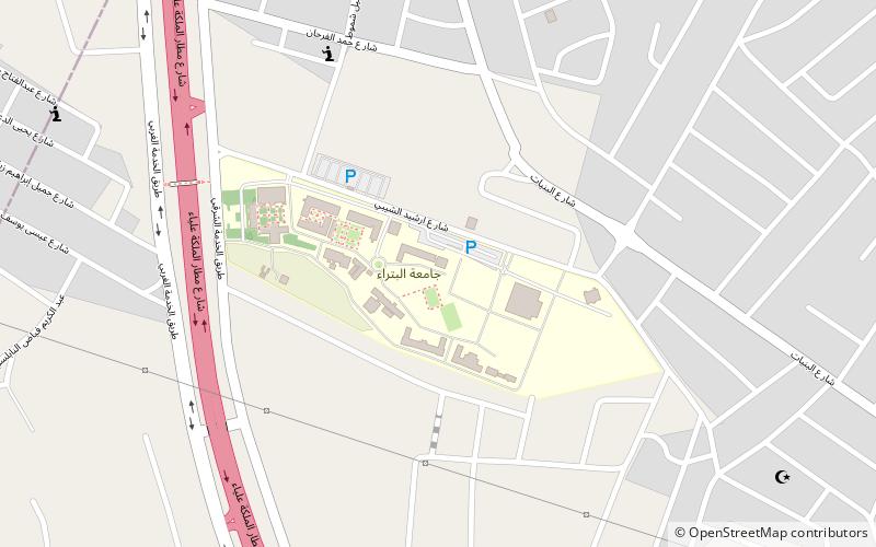 Université de Petra location map