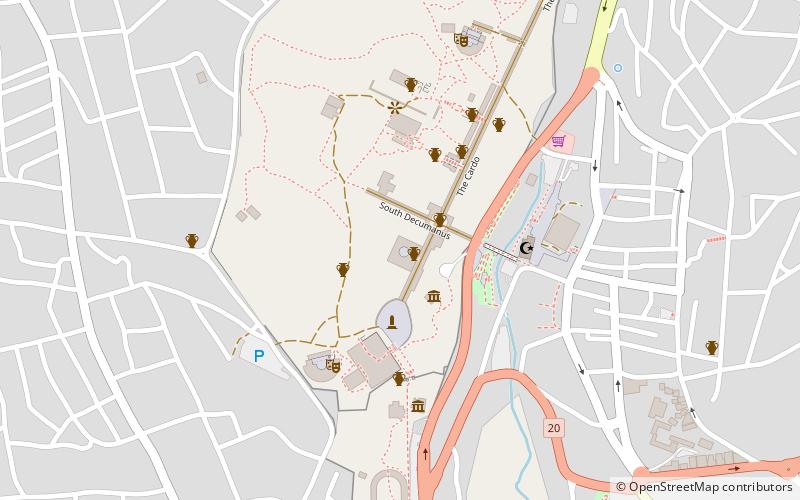 agora jerash location map