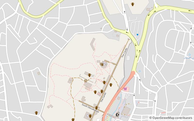 church of bishop isaiah jerash location map
