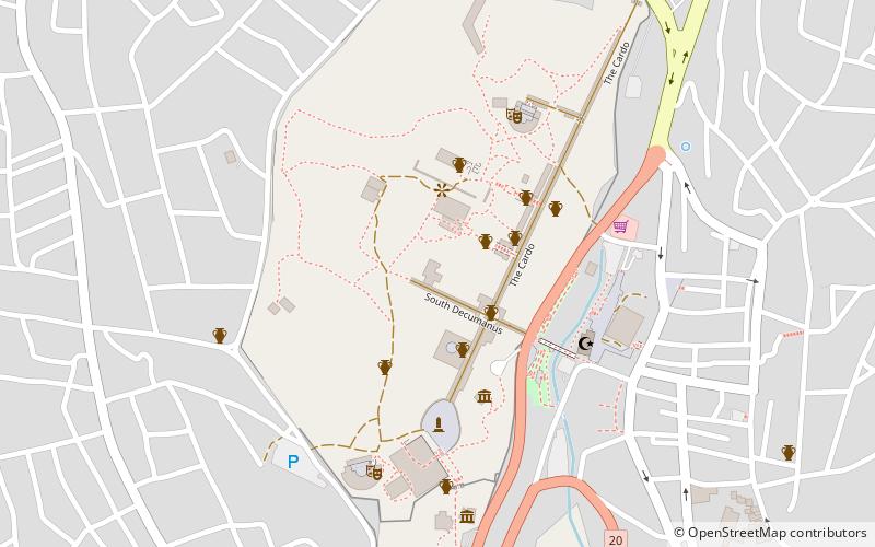 Hadriansbogen location map