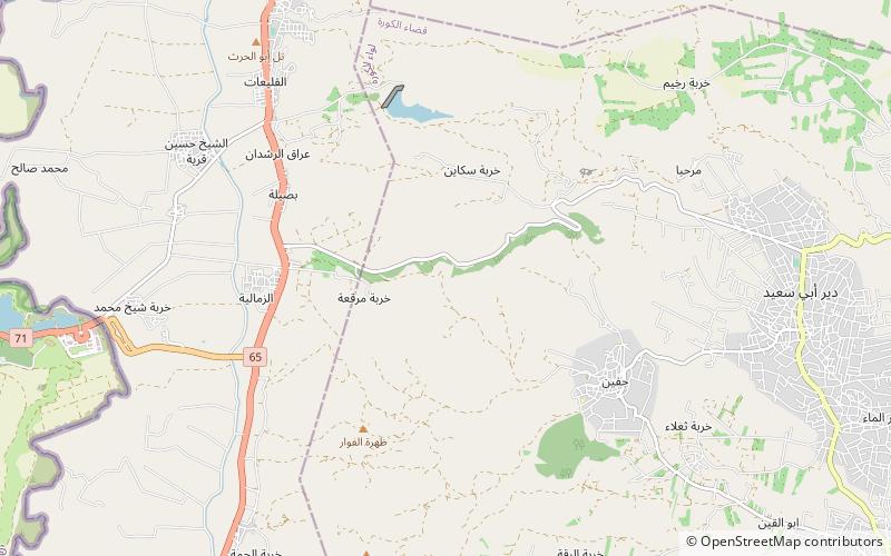 Tell Abu al-Kharaz location map