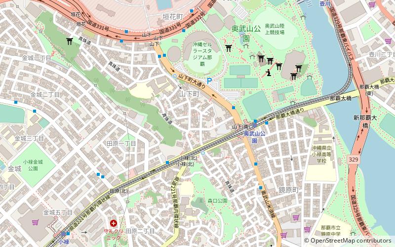 Yamashita First Cave Site Park location map