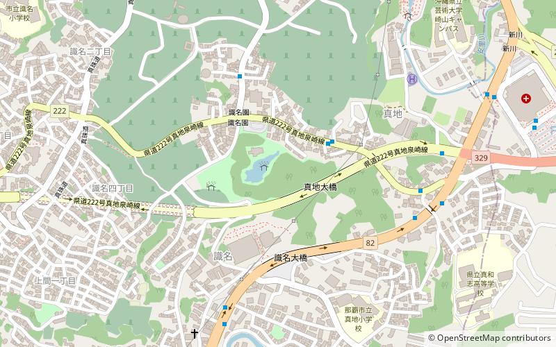 Shikina-en location map