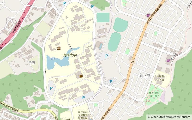 Université des Ryūkyū location map