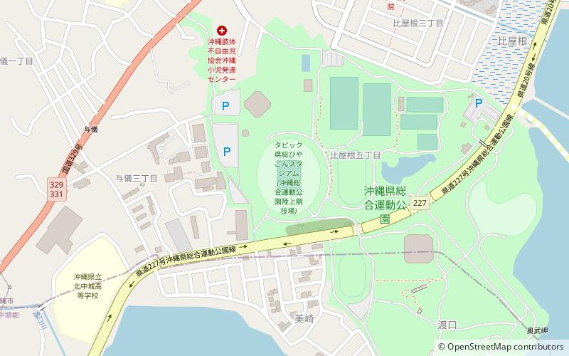 Okinawa Athletic Stadium location map