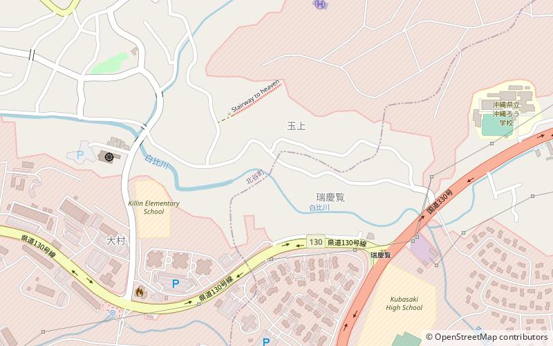 district de nakagami chatan location map