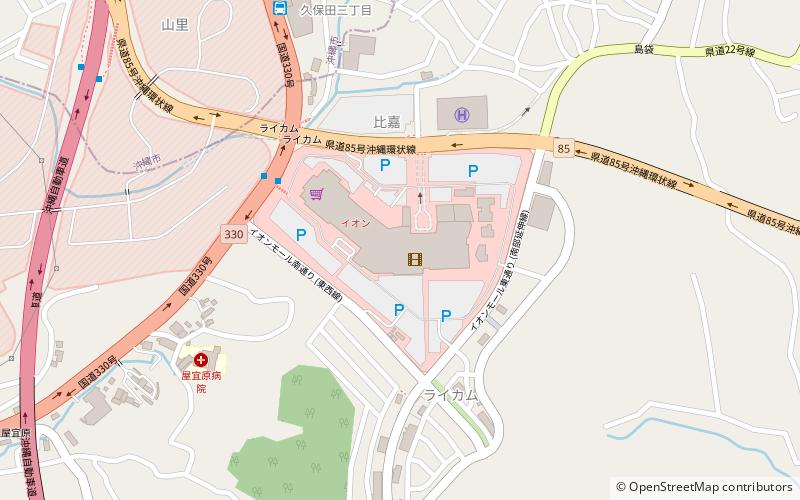 aeon mall okinawa rycom location map