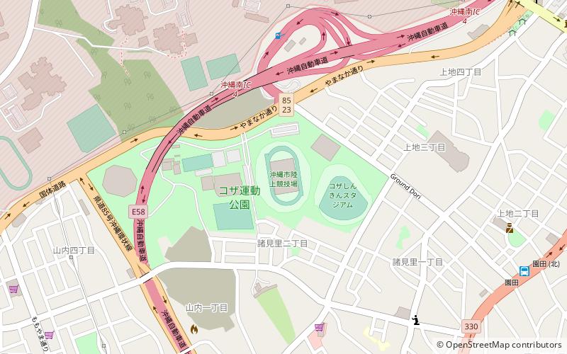 Okinawa City Stadium location map