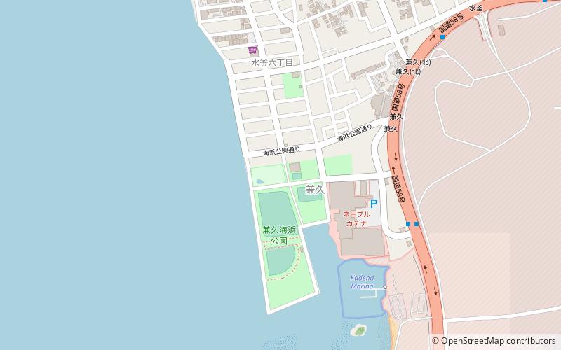 kaneku seaside park wyspa okinawa location map