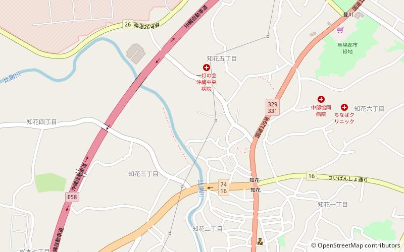 Chibana Castle location map