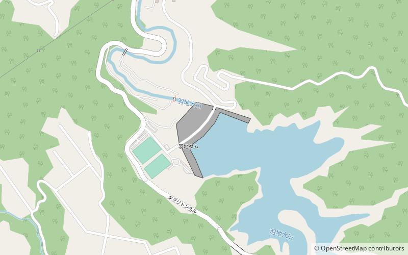 Haneji Dam location map