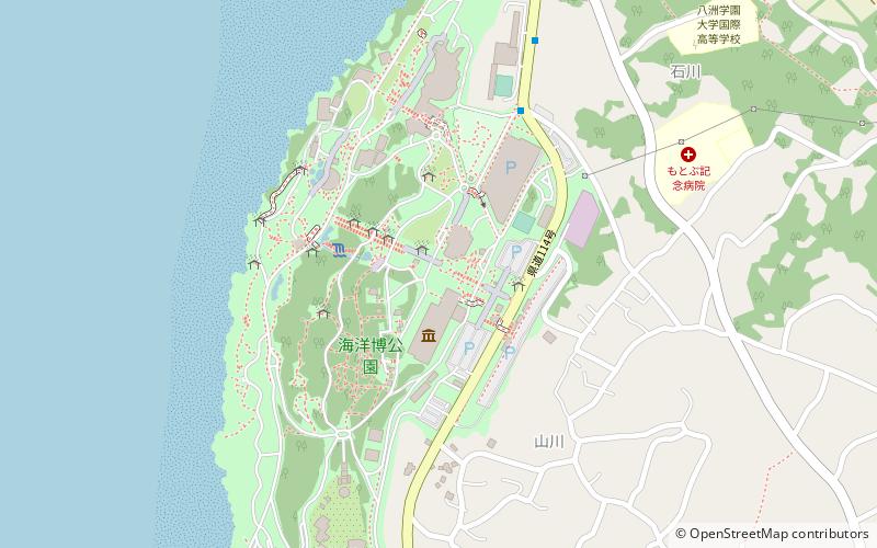 Omoro Botanical Garden location map