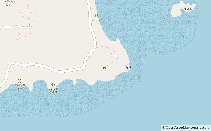 Izena Castle location map