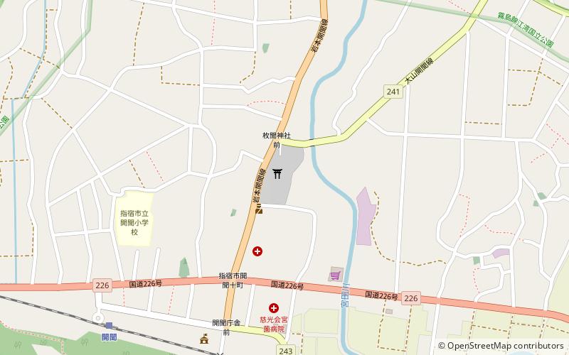 Hirakiki-jinja location map