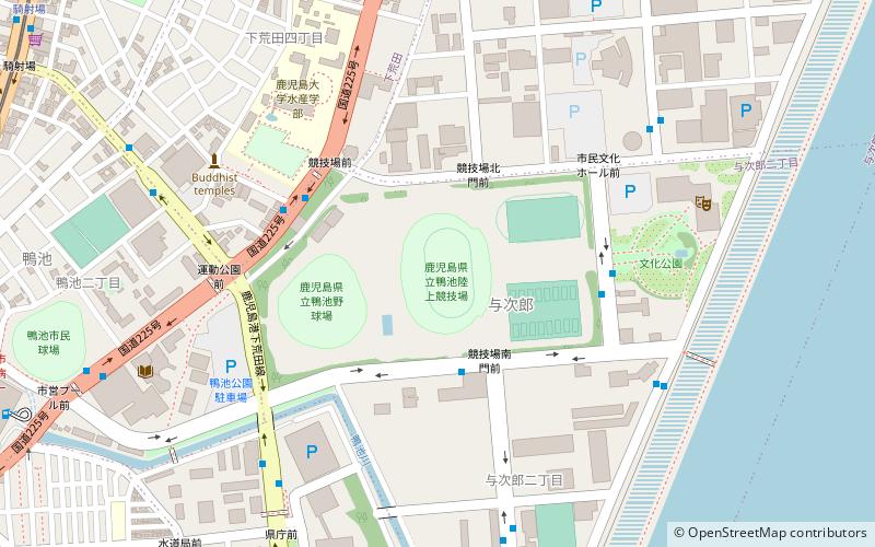 Shiranami Stadium location map