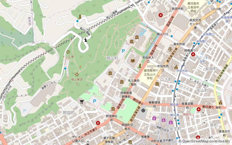 kagoshima jin dai wen xue guan kagoshimameruhen guan location map