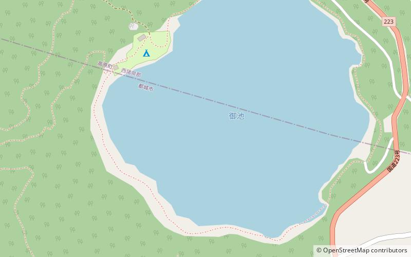 Lake Miike location map