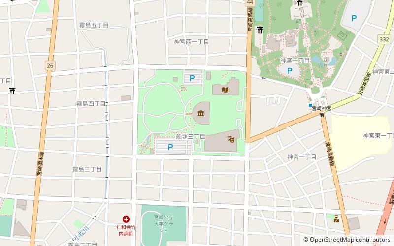 Université de Miyazaki location map