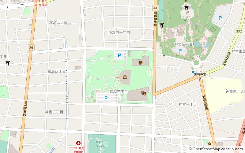 Musée préfectoral d'art de Miyazaki location map