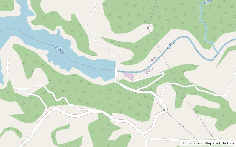 Iwase Dam location map