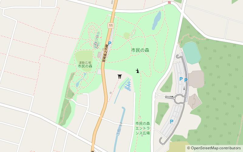 Eda-jinja location map