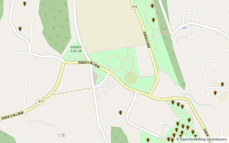 Saitobaru Kofun Cluster location map