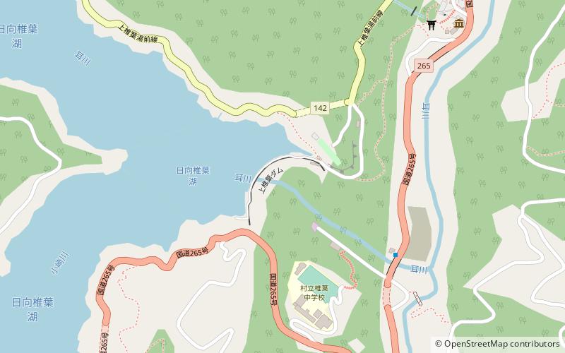 Kamishiiba Dam location map