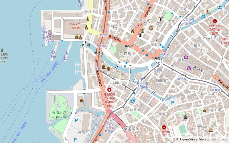Dejima location map