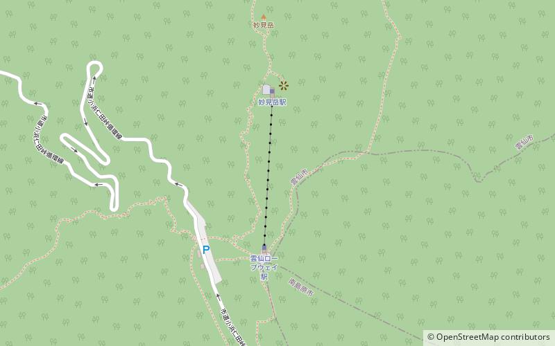 Unzen Ropeway location map