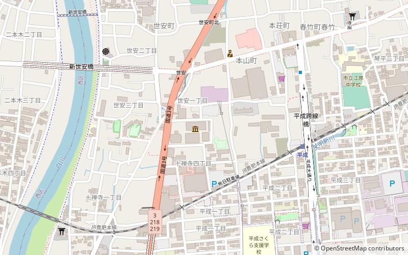 Xin wen bo wu guan location map