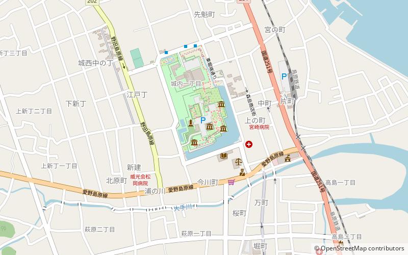 Shimabara Castle location map