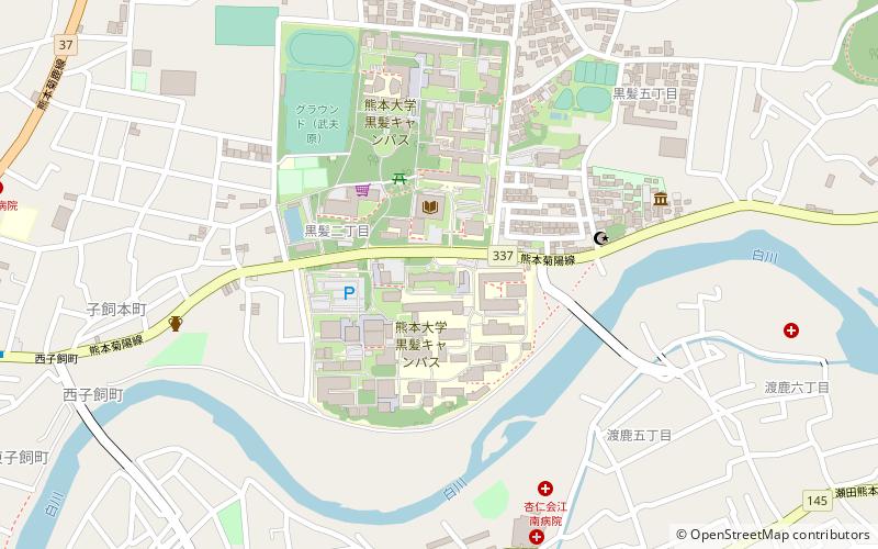 Universidad de Kumamoto location map