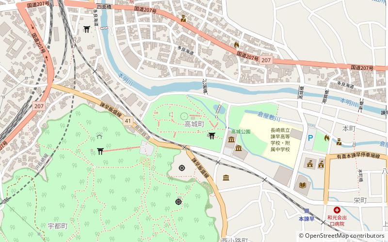 Isahaya Park location map