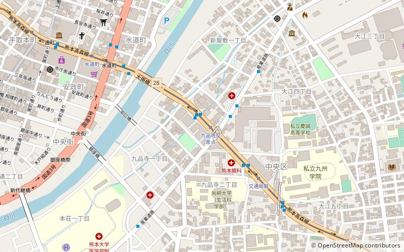 Kumamoto Gakuen University location map