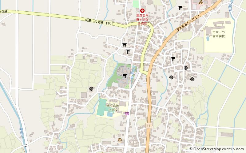 Aso Shrine location map