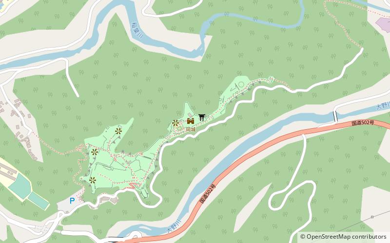 Oka Castle location map