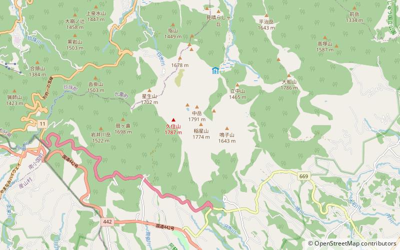 Mount Inahoshi location map