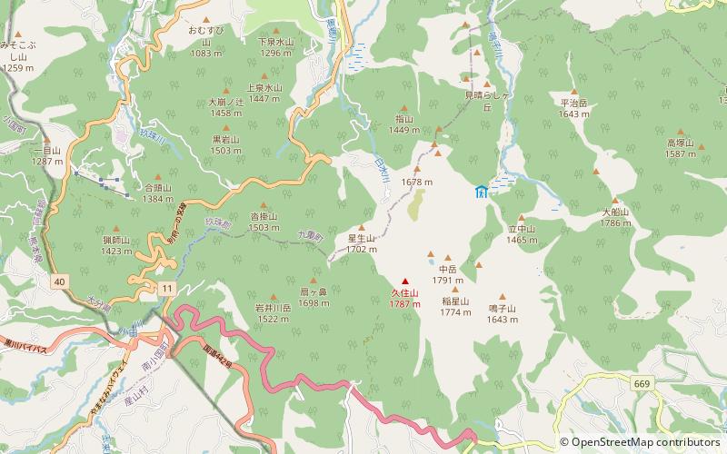 Mount Hōsshō location map