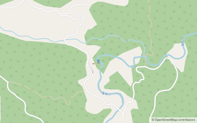Nabegataki Falls location map