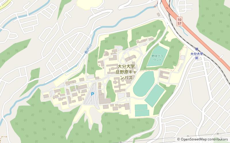 Universität Ōita location map