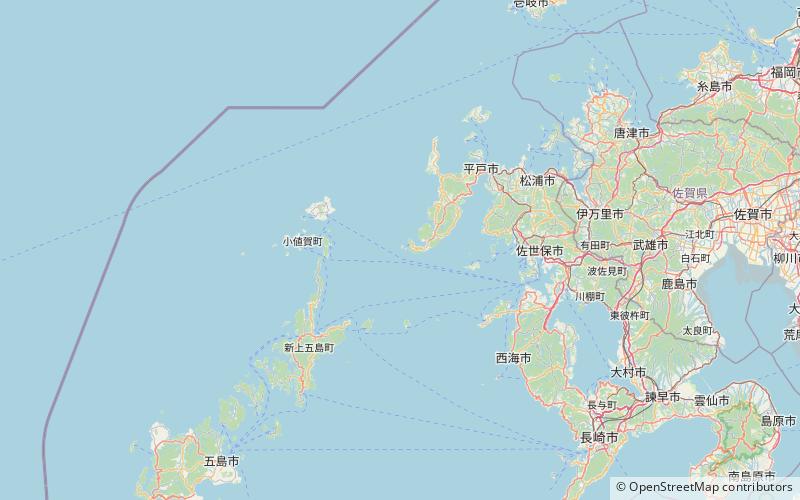ogami lighthouse parque nacional de saikai location map