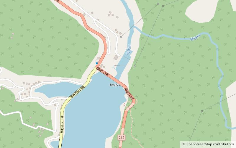 Matsubara Dam location map
