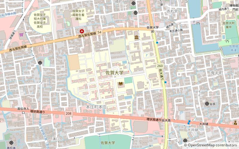 Saga University location map