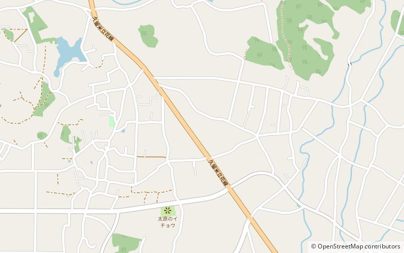 yame district kurume location map