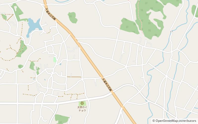 yame gun kurume location map